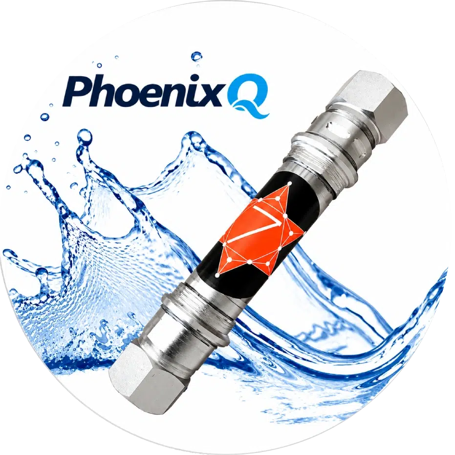 Dispositif PhoenixQ pour l'eau | TERRE H2O Dispositif PhoenixQ avec éclaboussures d'eau